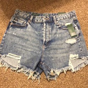 Distressed Jean shorts